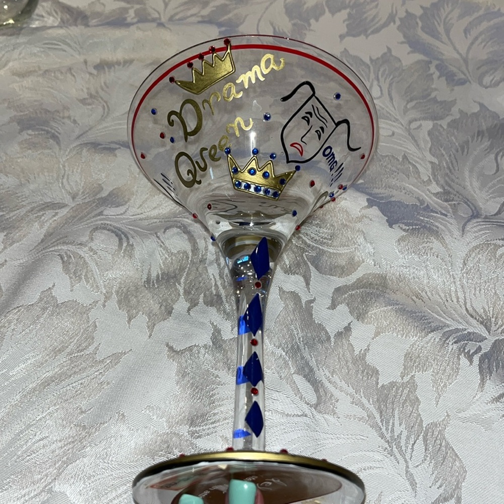 Delish Drama Queen Martini Glass